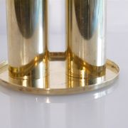 Pair of 1970 Scandinavian brass candlesticks