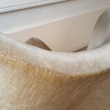 Chair has ears beige flesh wing in his 50s/60s juice