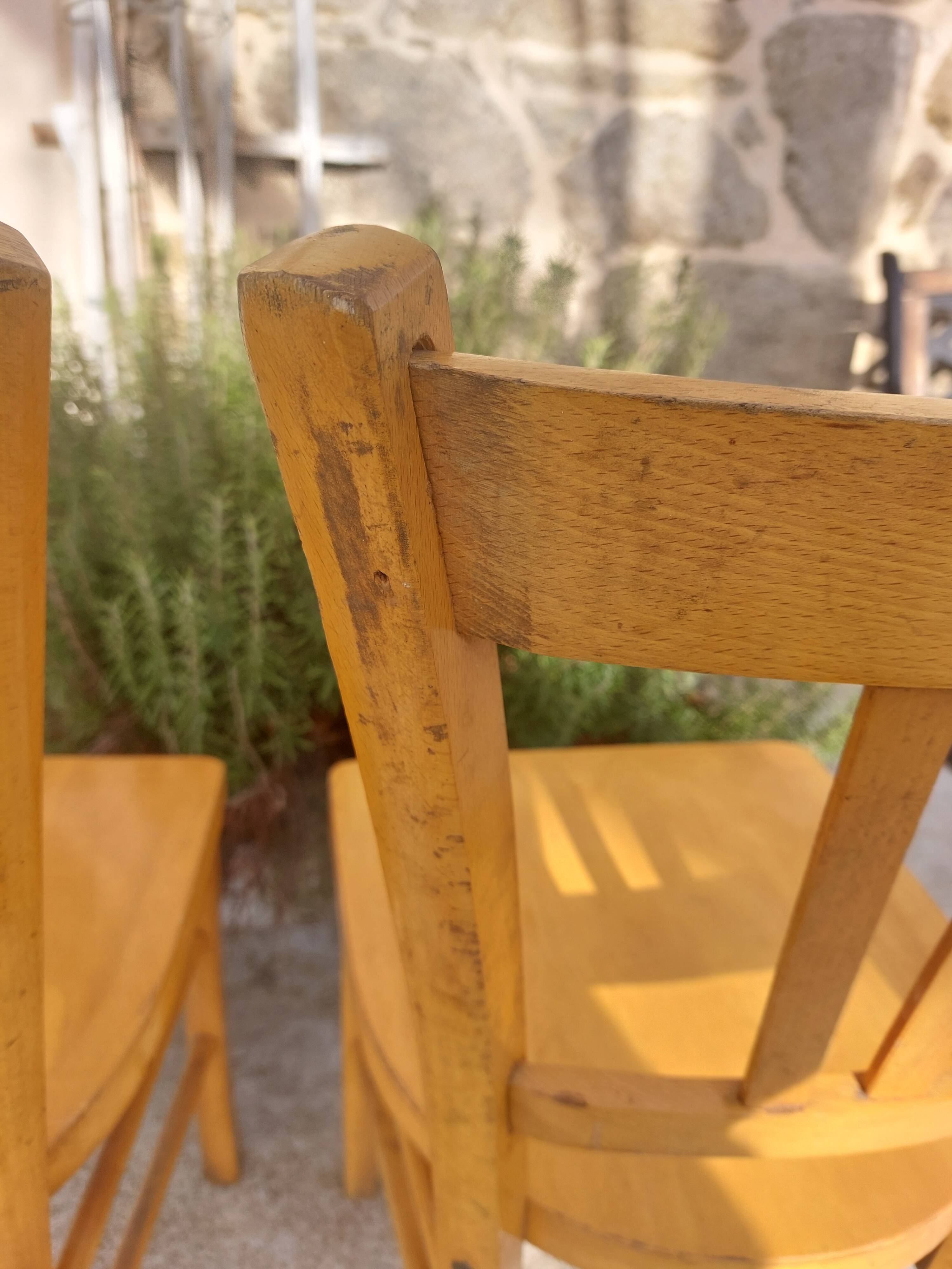 pair of Luterma style bistro chairs