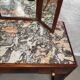 Dressing table art deco in mahogany mirror triptych