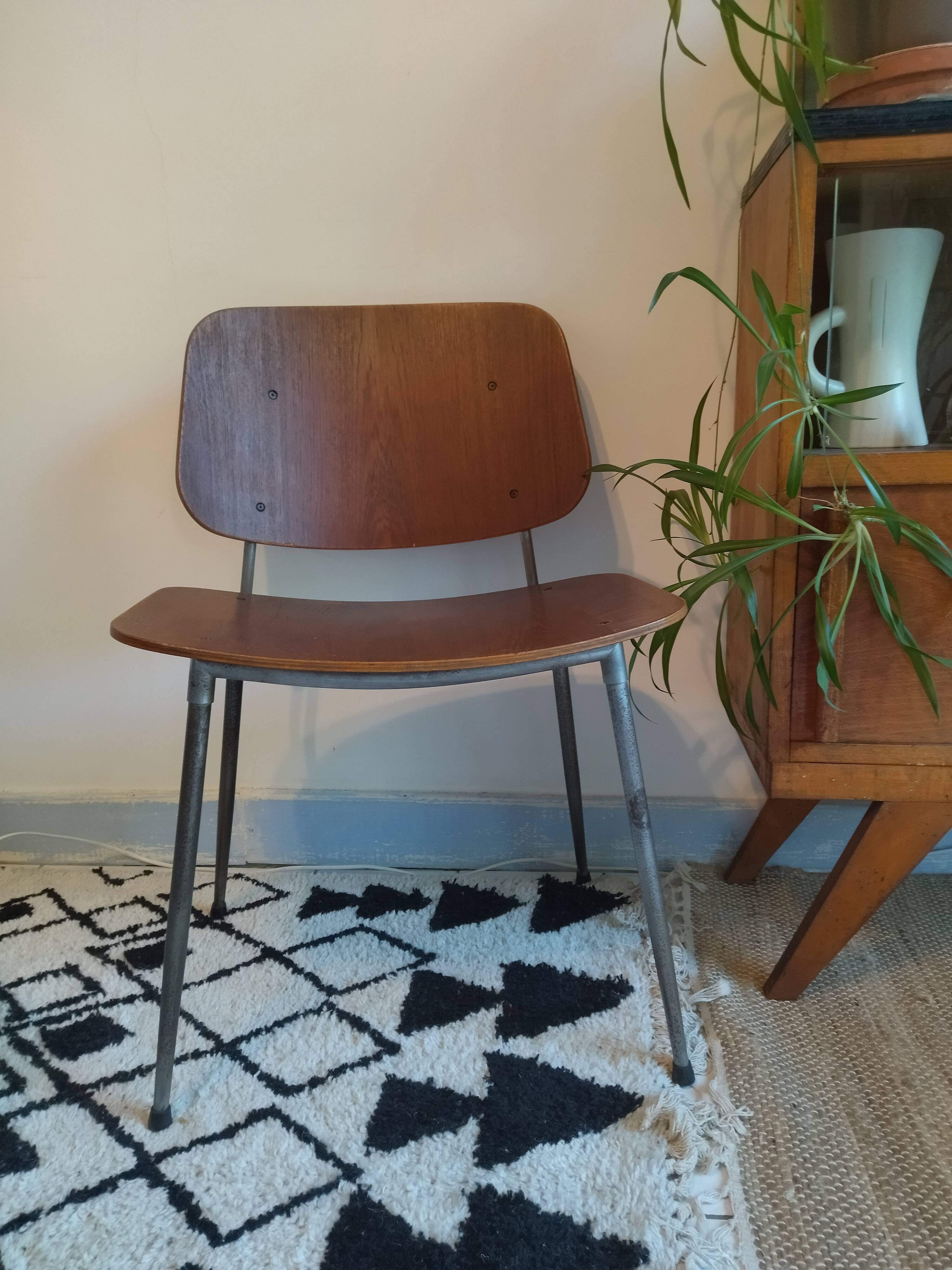 Chair model 3060 by Børge Mogensen for Søborg Møbelfabrik, Denmark 1953