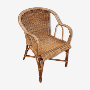 Rattan armchair from 1950/60