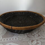 Black wicker fruit basket