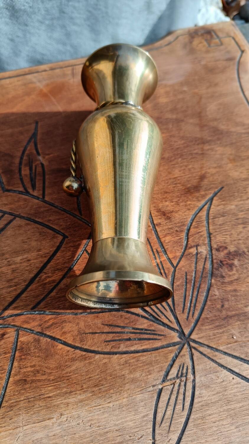 Vintage brass vase