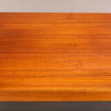 Teak danish extendable dining table, 1960