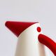 White and red plastic thermos jug with removable and swiveling spout, 80s