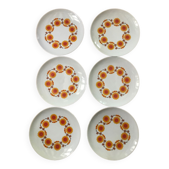 6 plates bavaria vintage 70