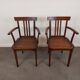 Paire de fauteuils bridge en bois