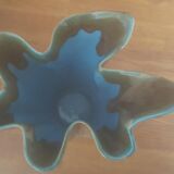 Vintage vase draped shape in flamed sandstone