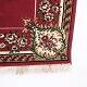 Persian oriental rug with medallion and floral pattern in red tones 225 x 165 cm