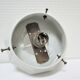 Porcelain ball lamp and art deco style glass