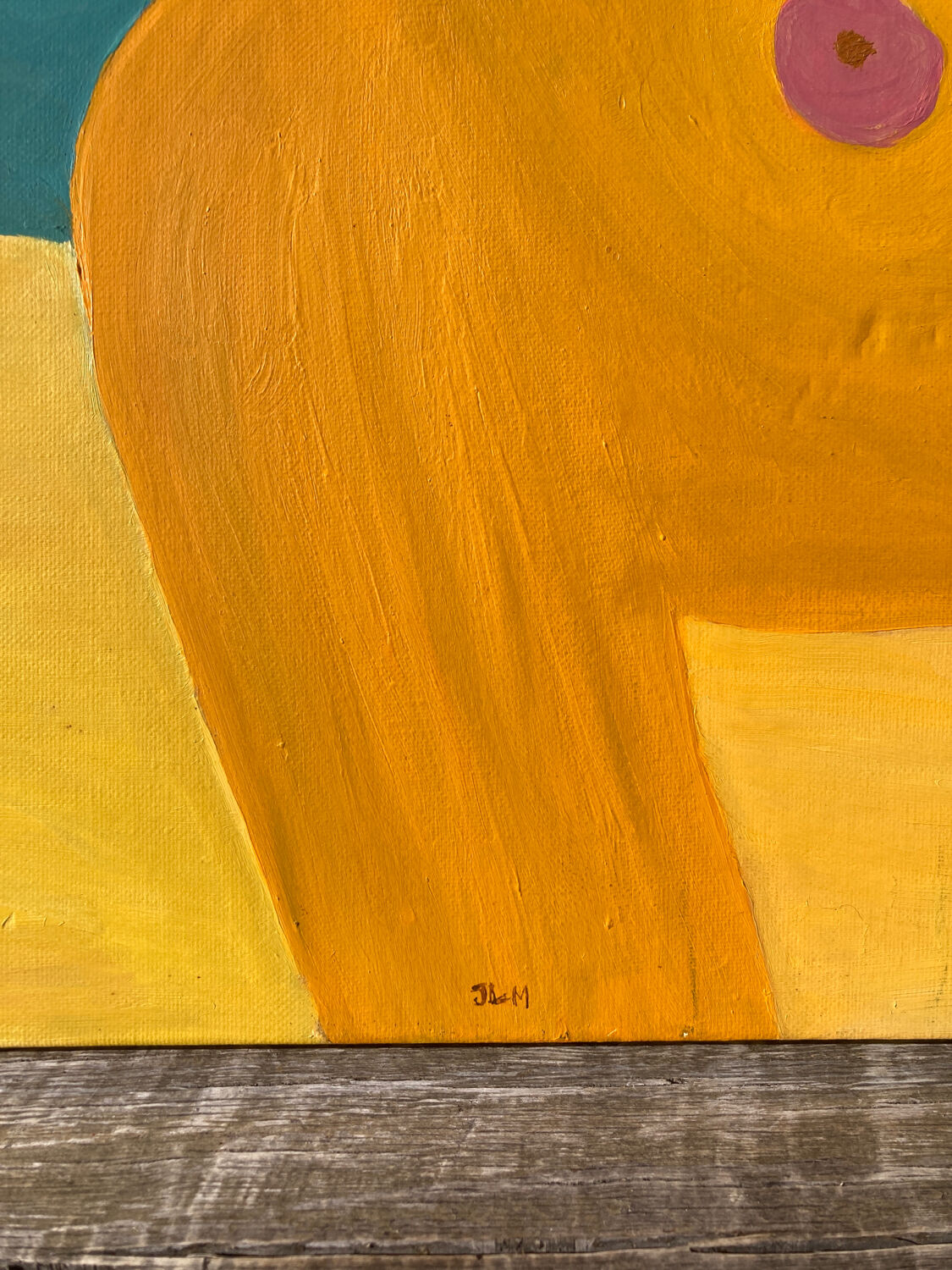 Abstract nude woman portrait