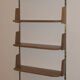 Art Deco modular wall shelf on brass brackets, 1920-30