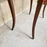 Solid oak desk with a Louis XV 1900 style drawer
