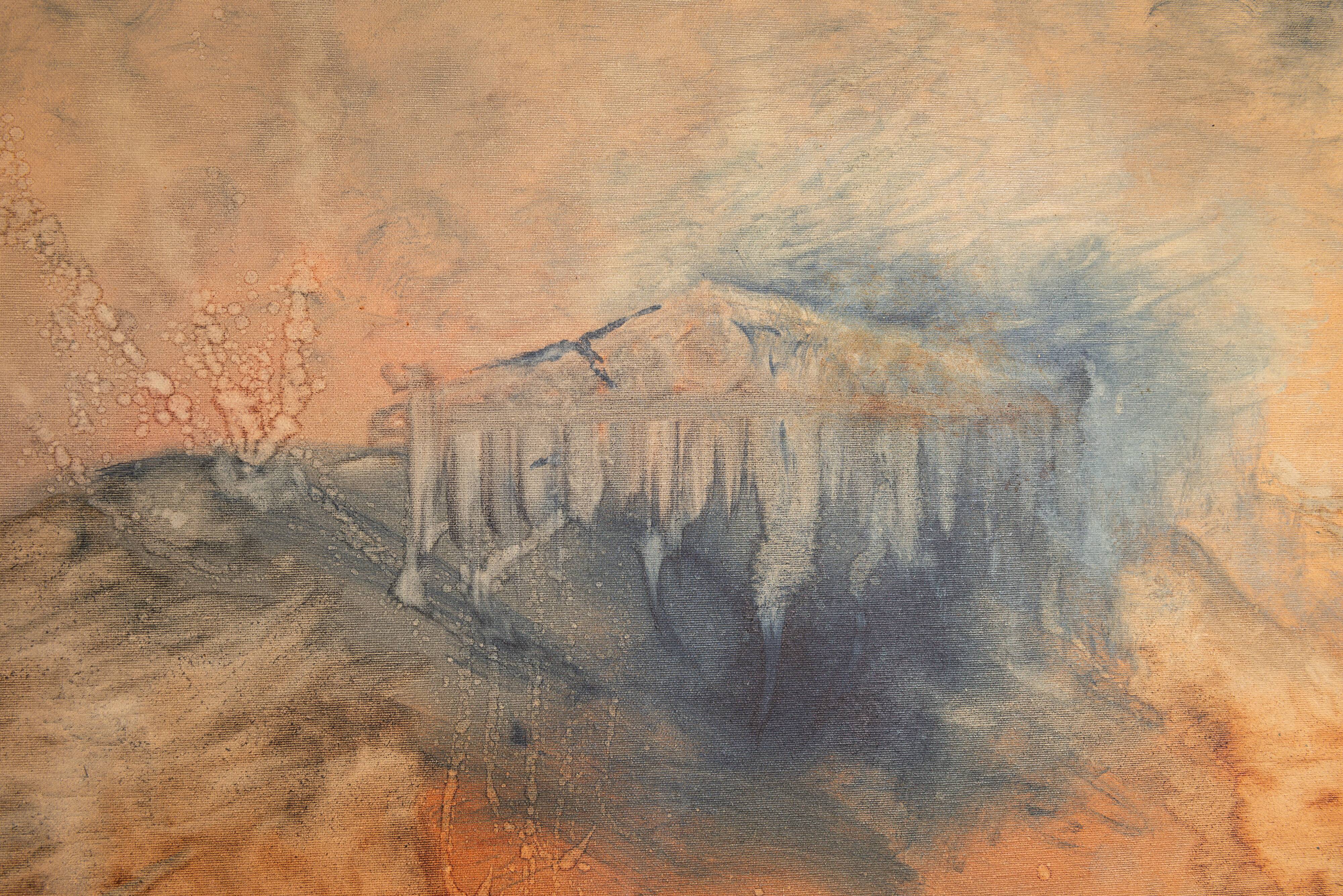 Abstract landscape painting by S. Martiny