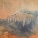 Abstract landscape painting by S. Martiny