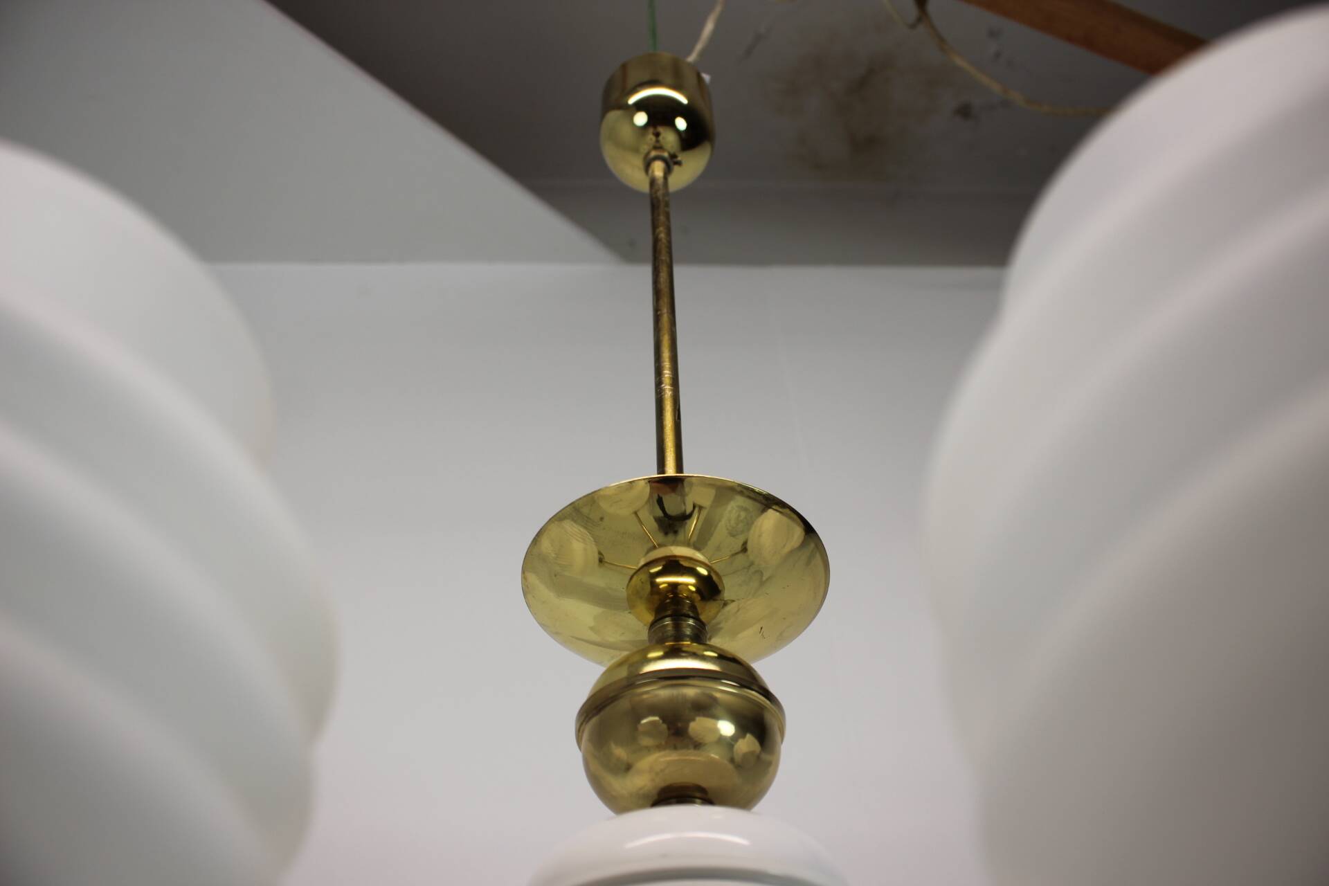 Golden Chandelier by Kamenicky Senov, 1970s, Czechoslovakia