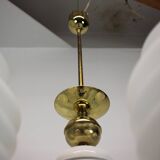 Golden Chandelier by Kamenicky Senov, 1970s, Czechoslovakia