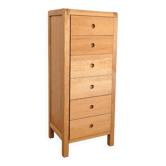 Habitat Radius Chest of Drawers by Simon Pengelly – oak, 6 drawers