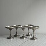 Set of 5 dessert or champagne glasses
