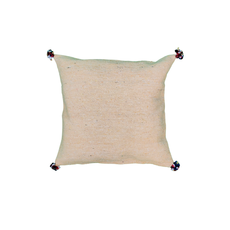 Moroccan yellow and gray Berber cushion