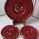 Set of bottle coasters and art deco flat 30s