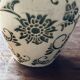 Art Deco vase signed GV (Croismare) raw and glazed ceramic