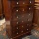 Chest of drawers with 6 drawers mahogany style Restoration