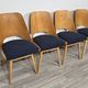 Dining Chairs by Radomir Hoffman for Ton, 1950s, Set of 4