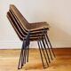 Ensemble de 5 chaises "Basket" par Gianfranco Legler, années 1950