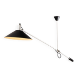Lampe de plafond à contrepoids JJM Hoogervorst Anvia Pays-Bas 1957
