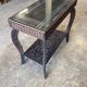 Moroccan carved wood table