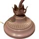 Flower-shaped table lamp in metal and glass