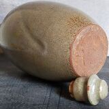 Bouteille à liqueur de potier en grès émaillé vintage