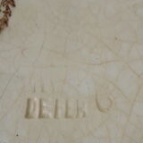 2 dessert plates in Jules Old - Co Terre de iron model Bordeaux diam 20.5 cm