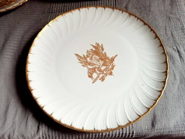 Plat rond plat porcelaine Bernardaud