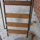 Old stepladder in metal and wood