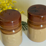 Ceramic salt and pepper duo