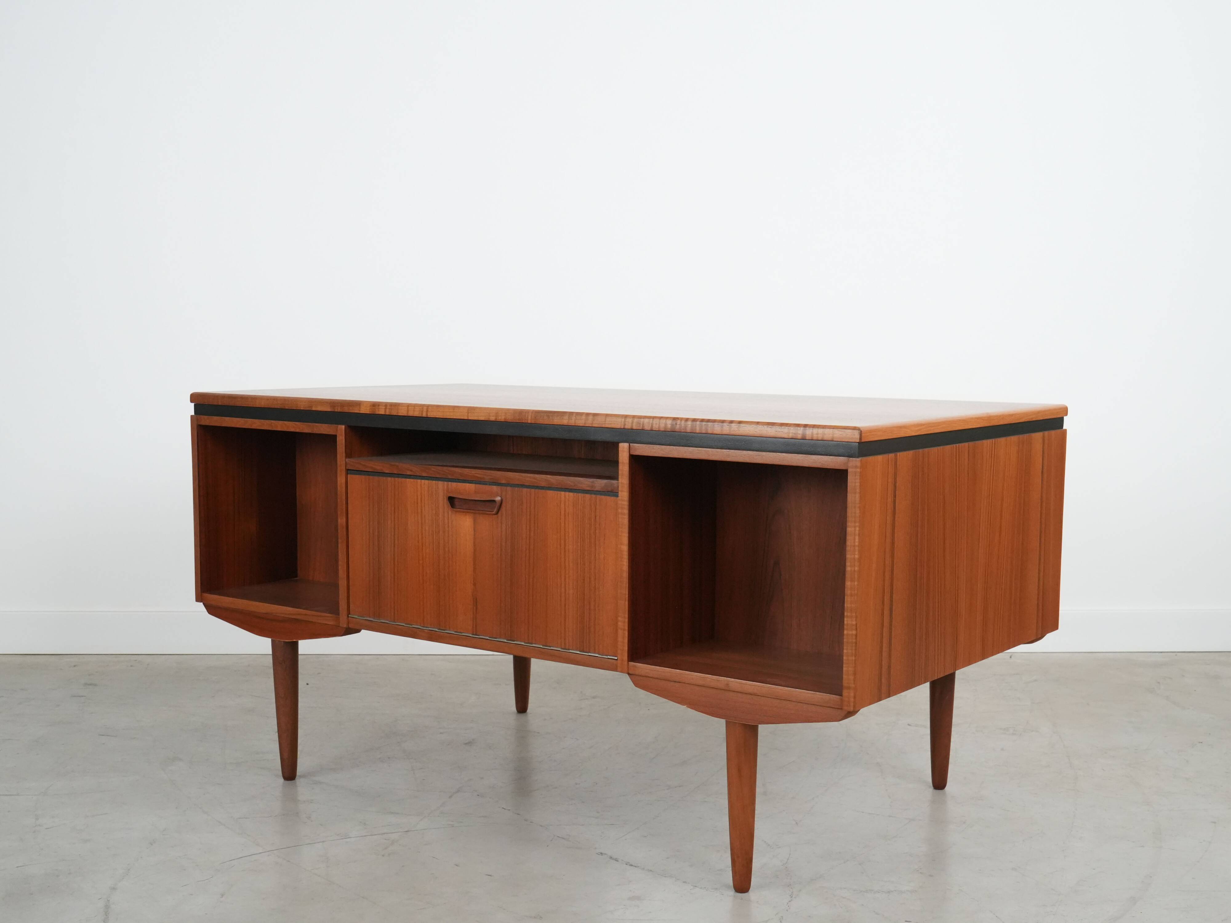 Teak desk, Danish design, 1960s, designer: J. Svenstrup