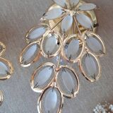 Golden tassel wall light