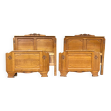 Lot of art deco style headboards and footboards