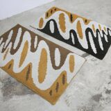 Pair of handmade 1970s wool bedspreads