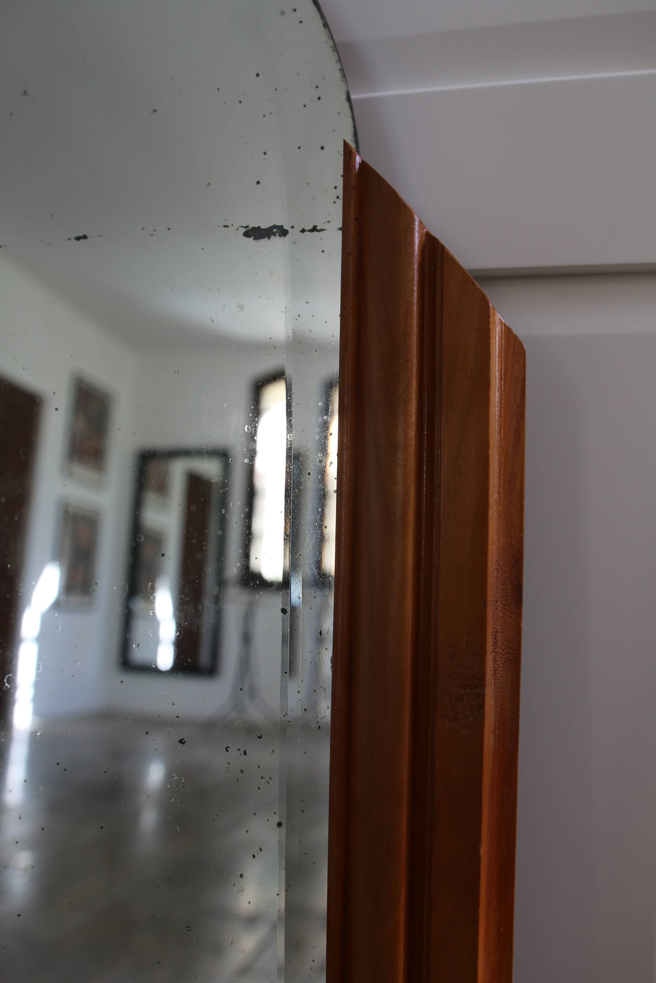 Bevelled grand mirror, Art Deco style, 1950s