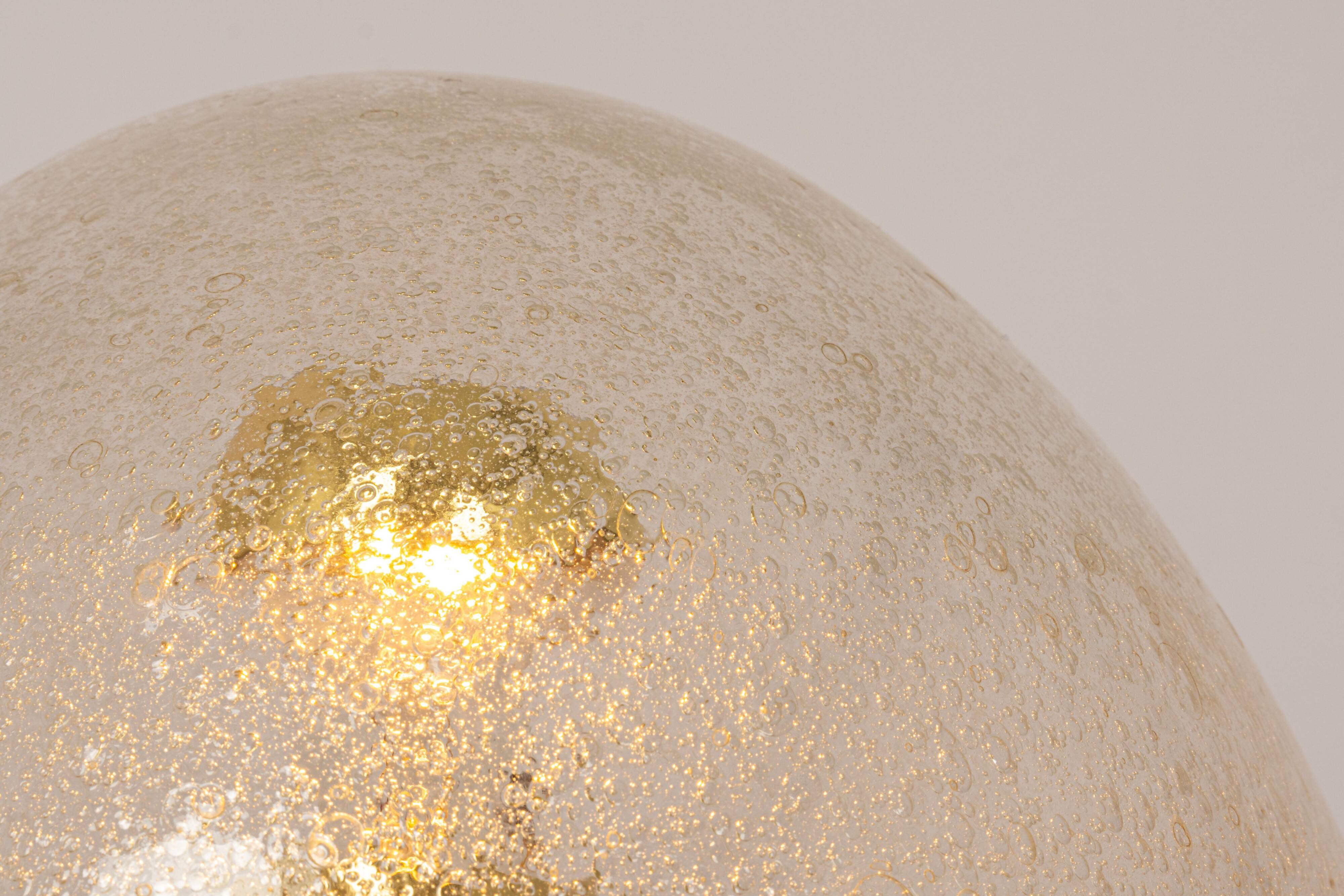 glass Space Age ceiling lights by Hoffmeister, Germany, 1960s