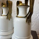 Old Paris porcelain vases from the 19th century