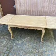 Louis XV dining table stripped in solid oak Versailles parquet 245cm
