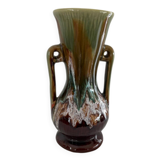 Valauris style ceramic vase
