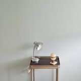 Polished aluminum desk lamp from the 1950s