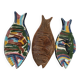 Trio of handcrafted ceramics from Nabeul (Tunisia)