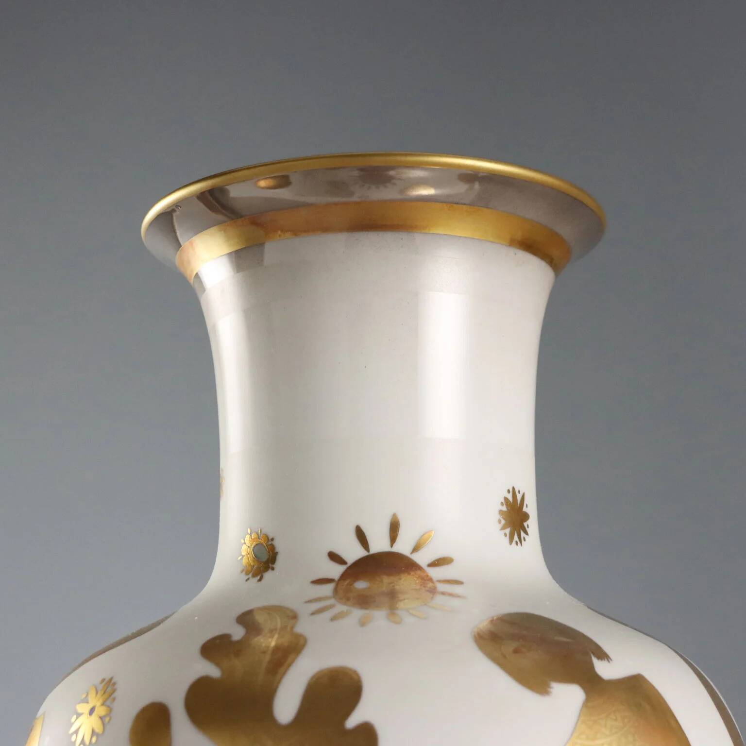 Vintage porcelain vase Morbelli Arte, Italy, 20th century
